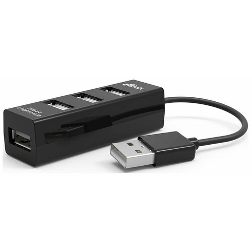 Разветвитель USB Ritmix CR-2402 black разветвитель usb usb хаб ritmix cr 2402 black