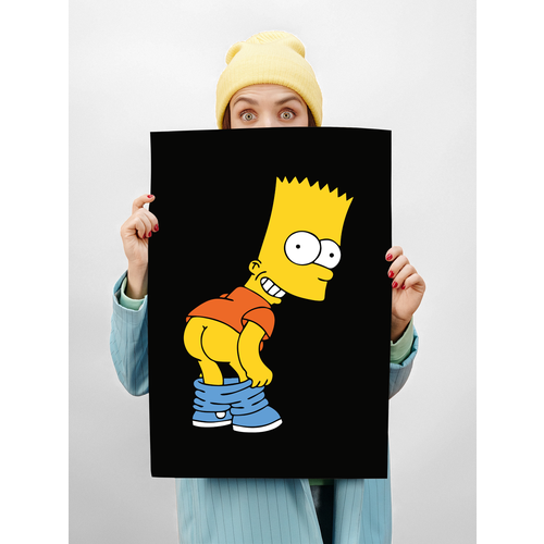 Картина для интерьера на стену 40х50 Барт издевается 450₽