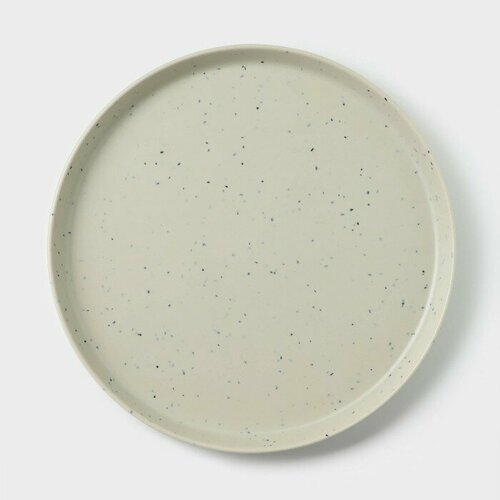 Блюдо «Мрамор», d=20,5 см серый