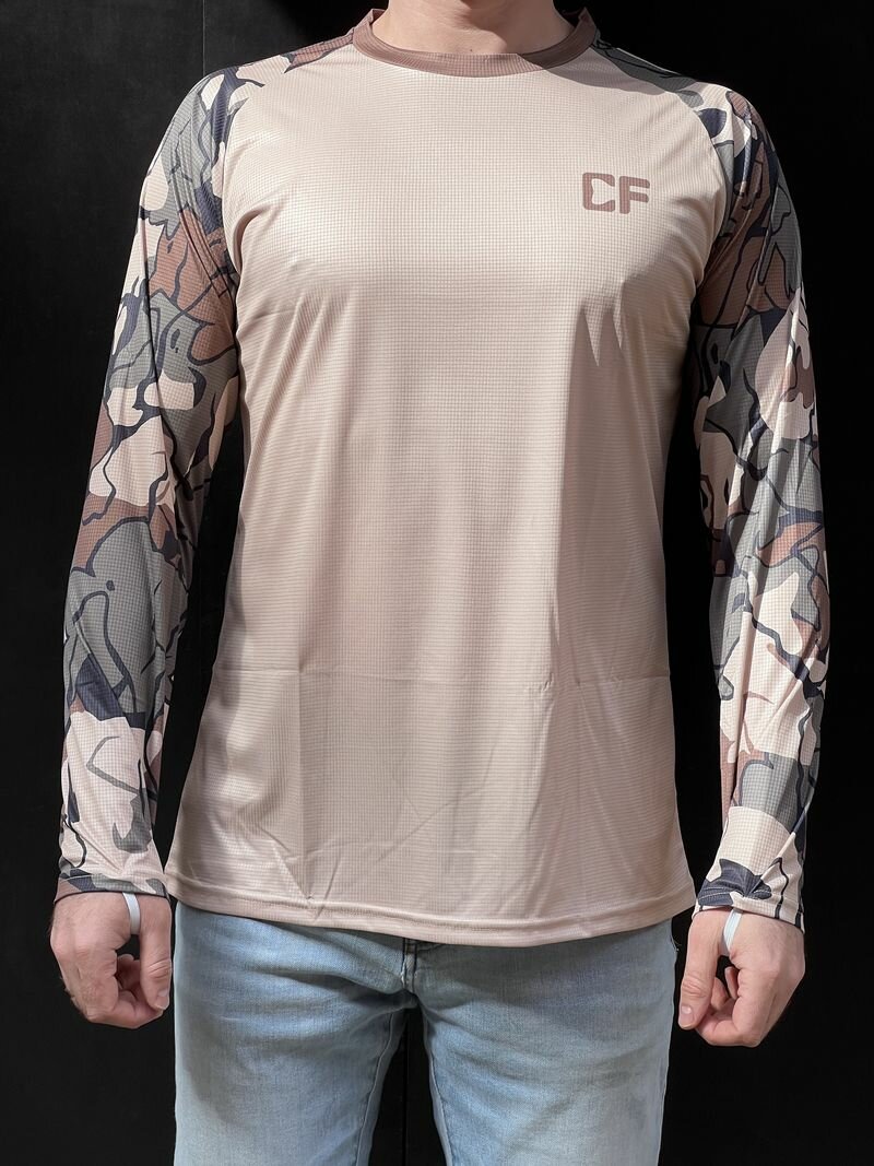 Джерси CF Camo sleeves brown, р-р. S