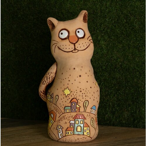 Кошка большая копилка ручная работа 2550₽