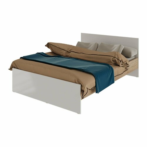 Кровать NordSi 1220 м с ортопедическим основанием - Дуб сономаБелая Аляска 11950₽