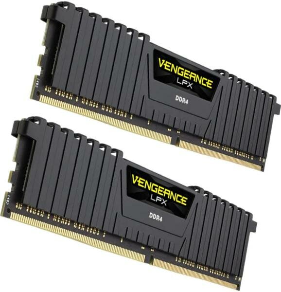 Оперативная память для компьютера 8Gb (1x8Gb) PC4-25600 3200MHz DDR4 DIMM CL16 Corsair Vengeance LPX CMK8GX4M1E3200C16