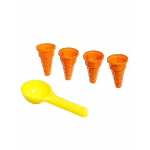 Песочный набор Мороженое формочки с совочком 5 предметов 576₽