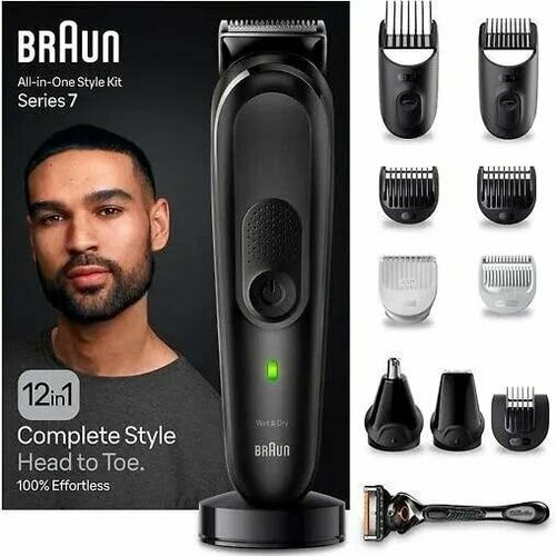 Триммер для бороды Braun Series 7 MGK7460 12 в 1 c бритвой Gillette ProGlide 1499000₽