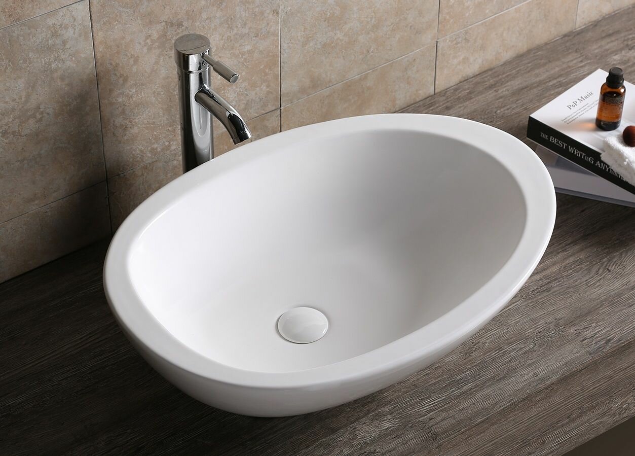 Раковина Ceruttispa CR1005 накладная (660х485х160) белая