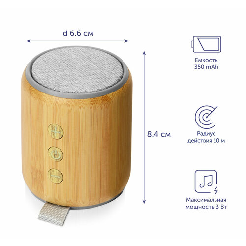Портативная колонка из бамбука Bongo 350000₽