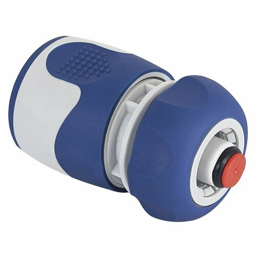 Соединитель 1/2 для подключения шланга с насадками Green Apple полипропиленовый с аквастопом (Б0003117)