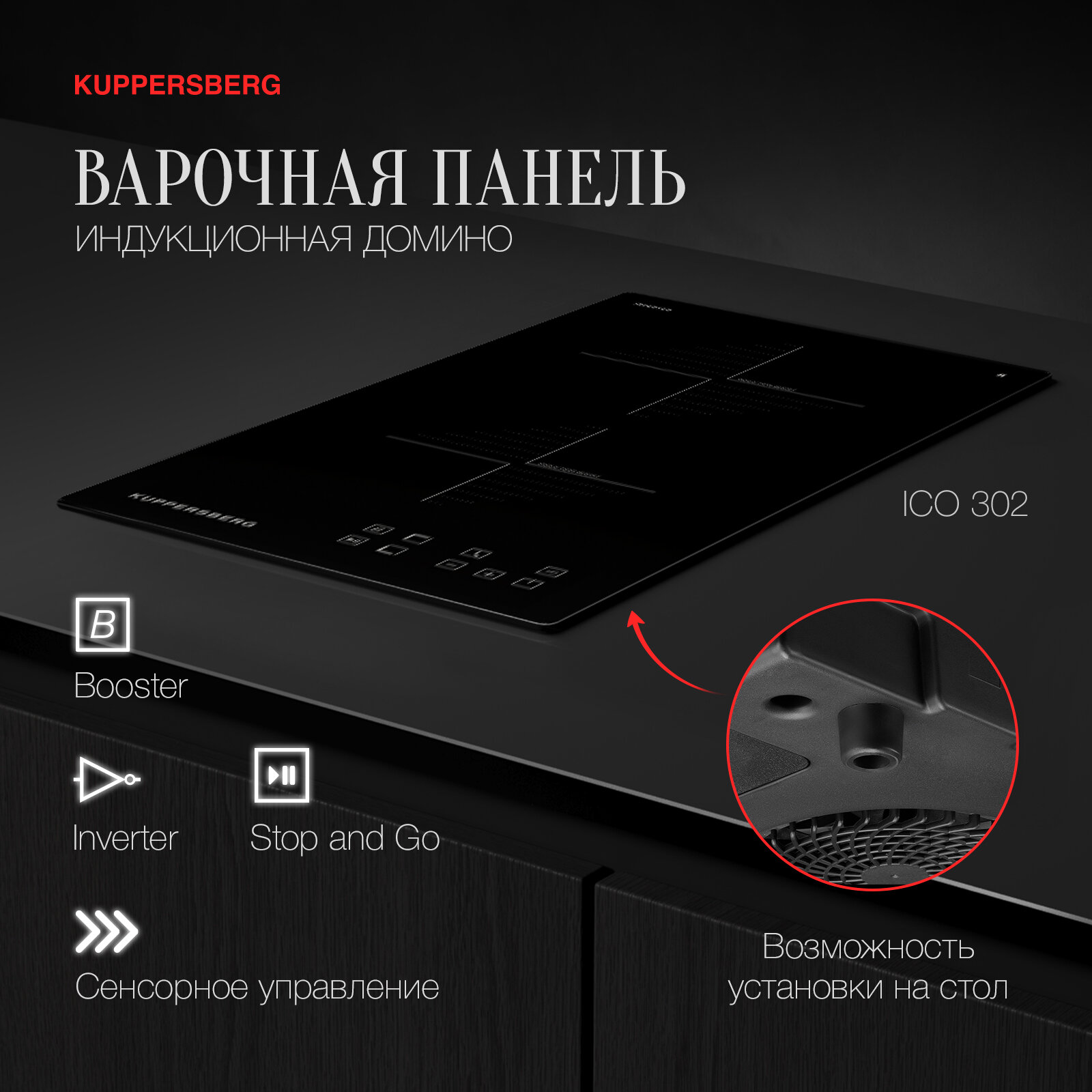 фото Индукционная варочная панель Kuppersberg ICO 302
