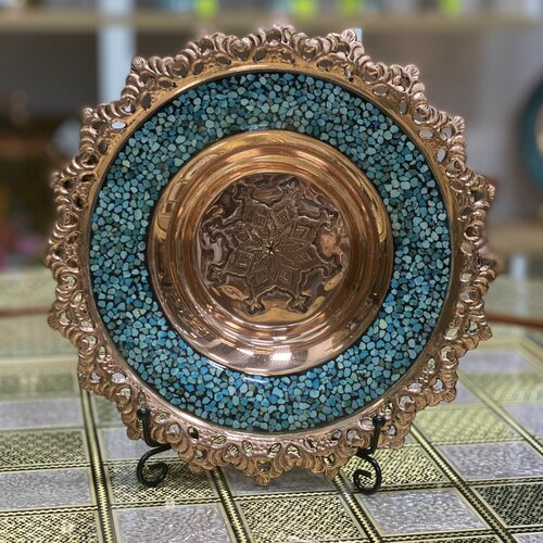 Тарелка сетчатая Фирузе Куби Иран 21см