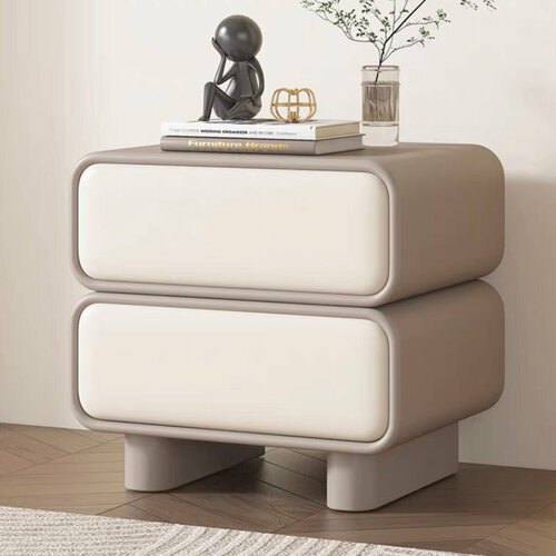 Прикроватная тумбочка Sepine (Бежевый + белый 50см)