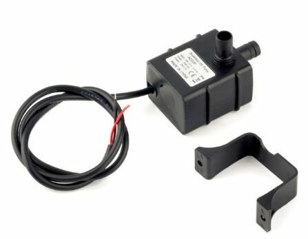 фото Миниатюрный водяной насос, 12В, 240 л/ч, 3 м, 4,2 Вт, QR30E