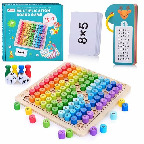 Обучающая игра Oubaoloon Таблица умножения размер платформы 225х225х07 см в коробке D1466 1334₽