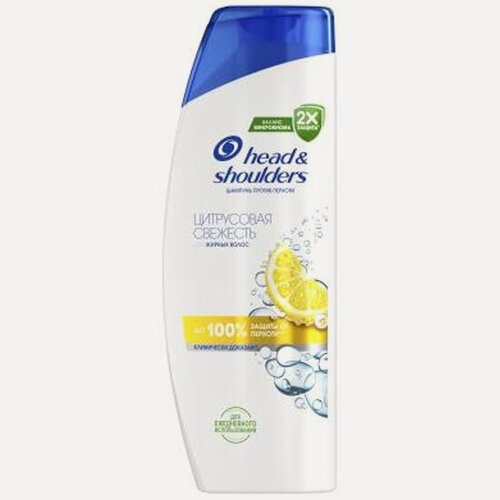 Изображение товара Шампунь против перхоти Head & Shoulders Цитрусовая свежесть, для жирных волос, 600 мл