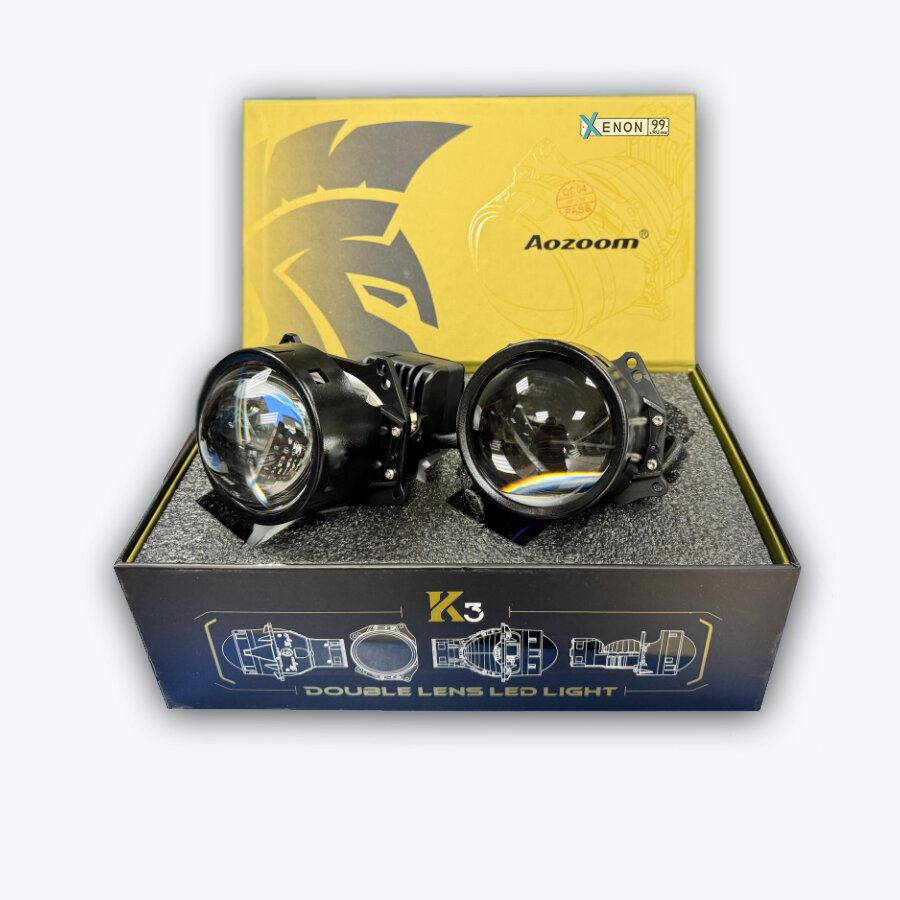 Светодиодные LED-линзы AOZOOM Dragon K3, 5000 K, New, 2023 ORIGINAL