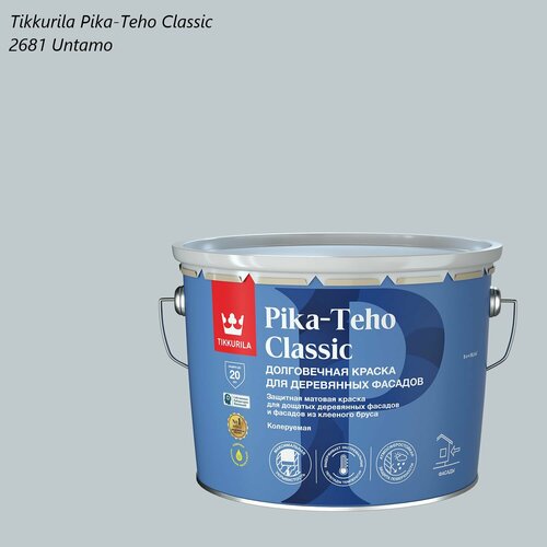 фото Краска матовая для деревянных фасадов tikkurila pika-teho classic (9л) 2681 untamo