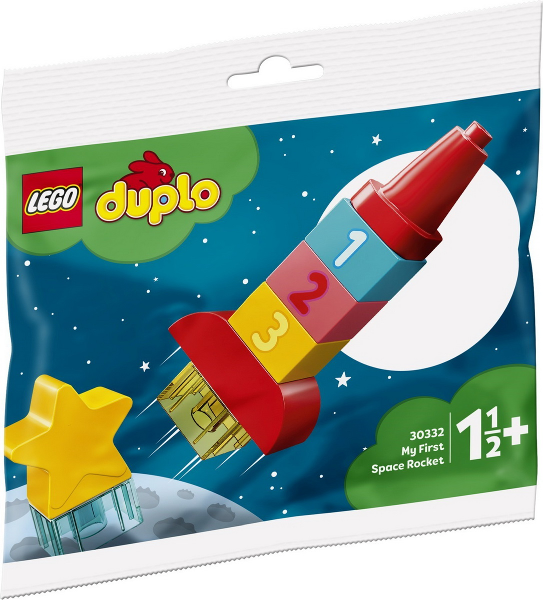 Конструктор LEGO DUPLO 30332 Polybag Моя первая космическая ракета Учим цифры Полибег