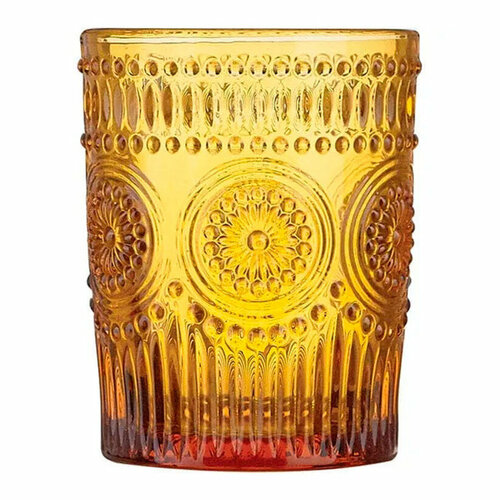 Бокал для воды стакан короткий янтарный 220мл в наборе 2шт