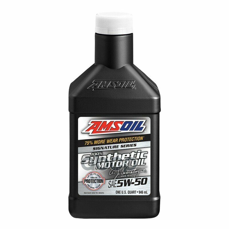 AMSOIL Моторное Масло Amsoil Signature Series Synthetic Motor Oil Sae 5W-50 (0,946Л) (10009100/231219/00605