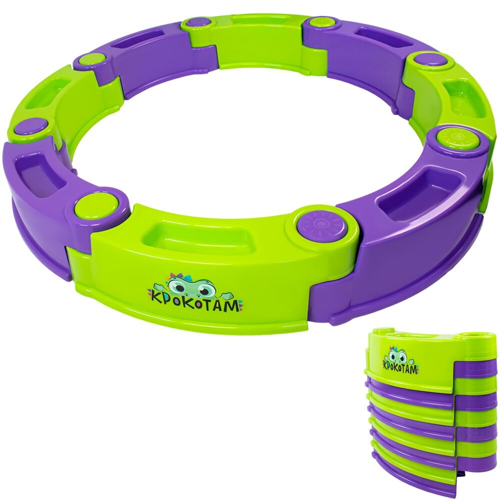 Песочница Крокотам модульная 8 сегментов, зеленый и фиолетовый (8П402613)