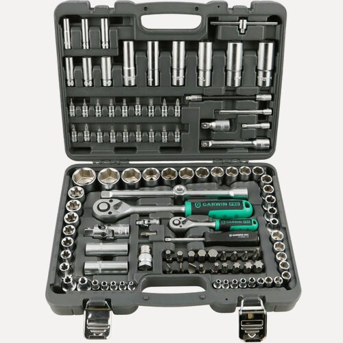 Изображение товара GARWIN PRO 641080 Набор ручных инструментов 1/4" и 1/2" 6 гр. 108 предметов