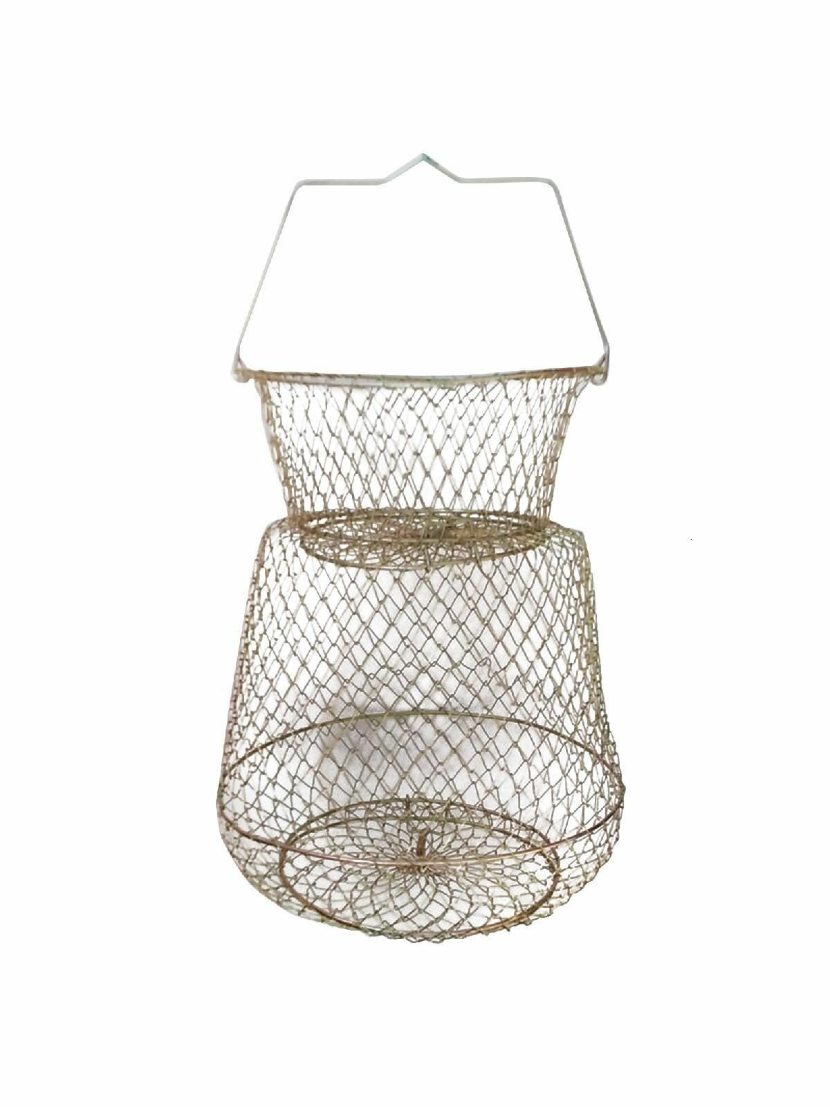 Аксессуары_оснасткадлярыбалки, Складная рыболовная сеть из стальной проволоки, корзина для рыбы длиной 33 см