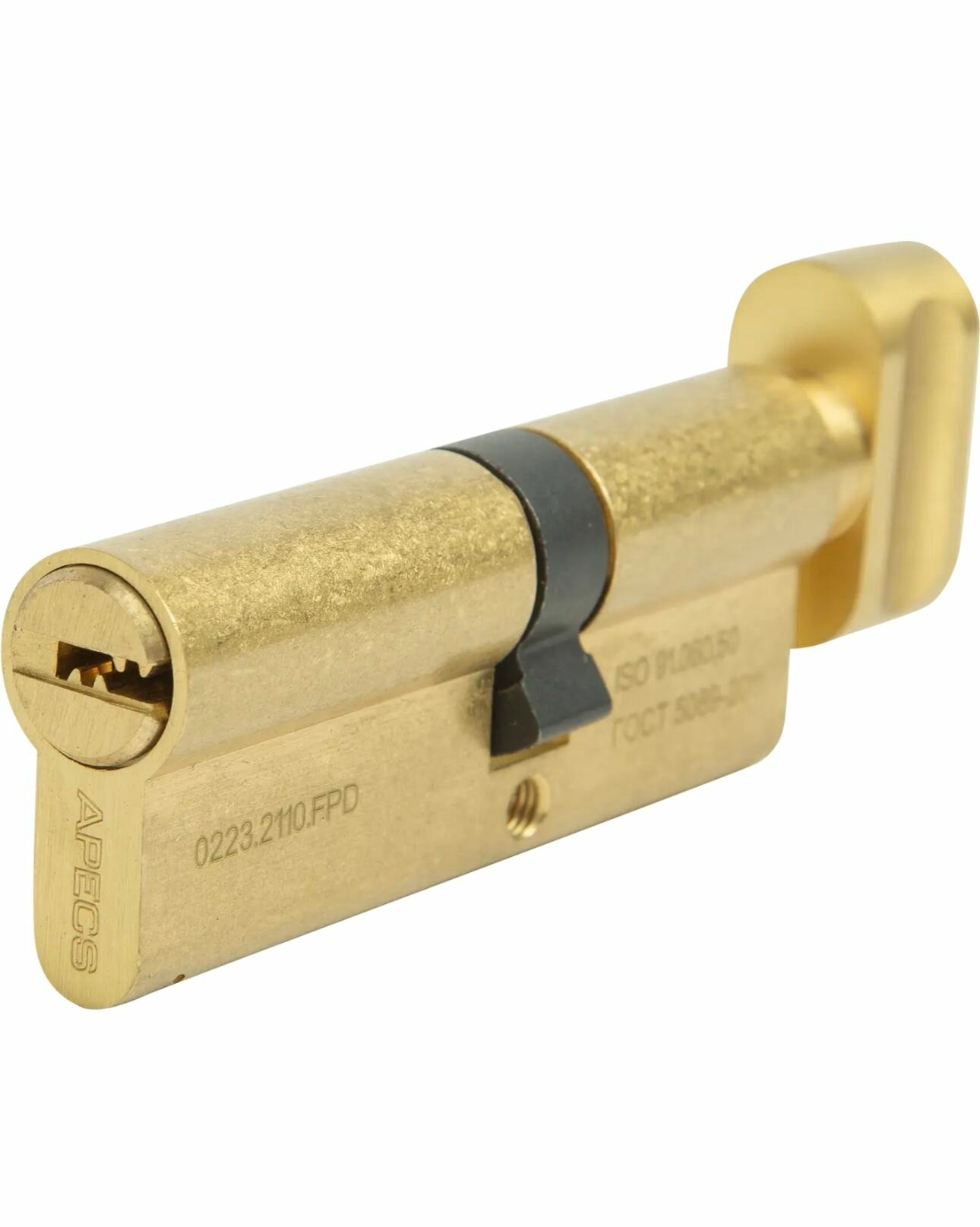 Цилиндр Apecs Pro (45*35мм) ключ/вертушка цвет золото