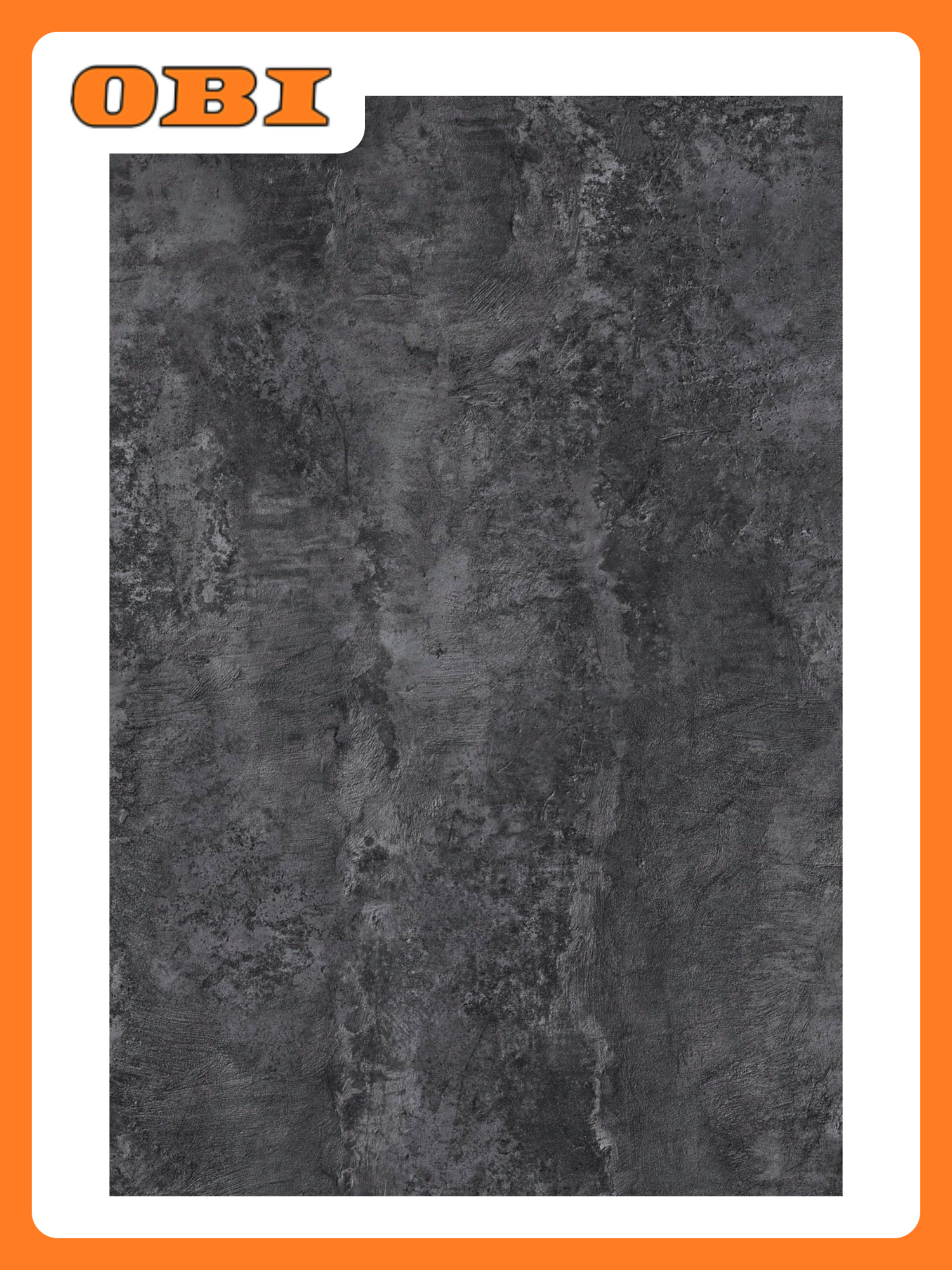 Стеновая панель Ultradecor 3050x600х4 мм Цемент Черный МДФ