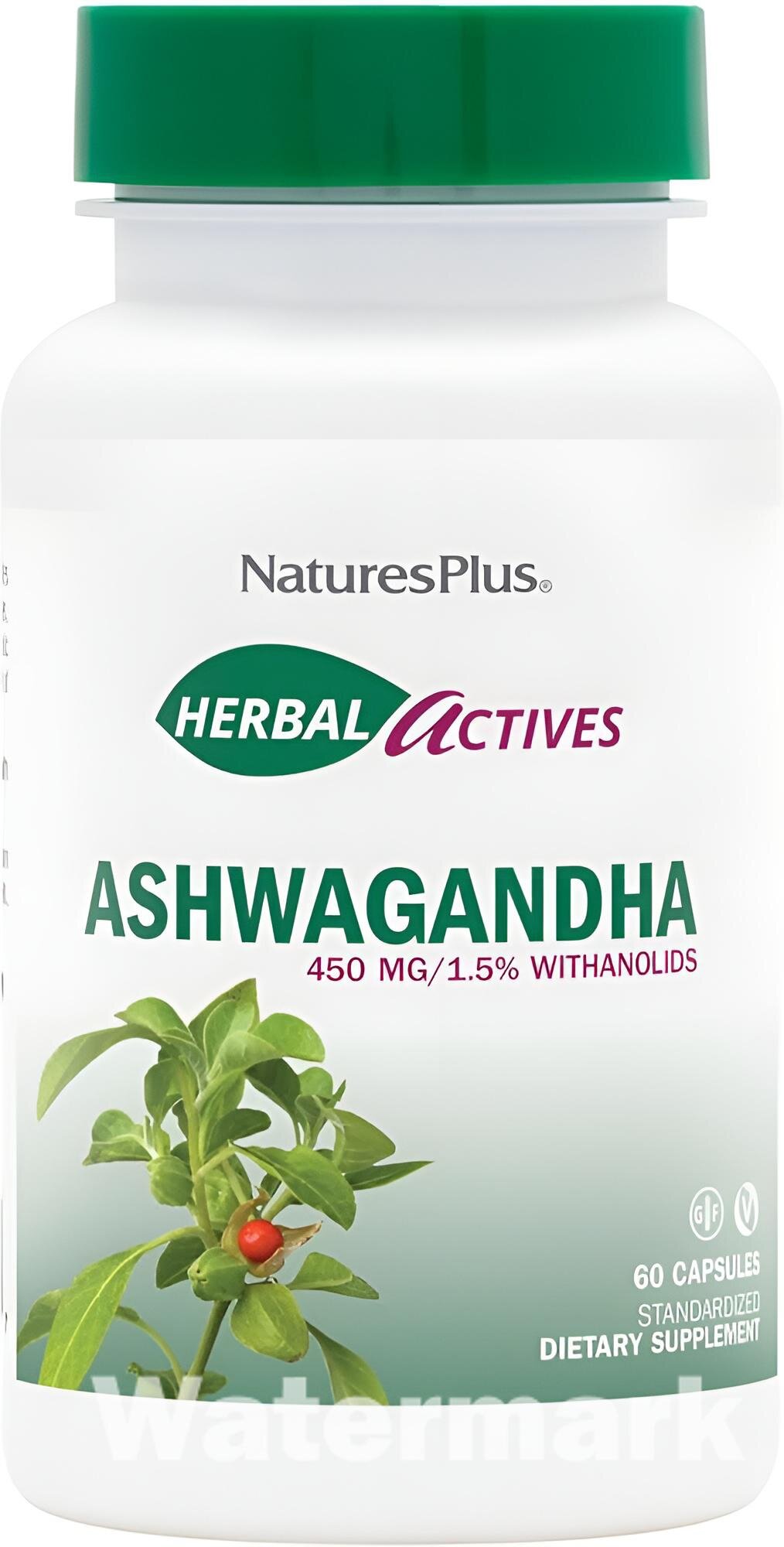 Ashwagandha Herbal act 450mg N60 фитокомплекс для стресса, энергии и сна, 60 капсул