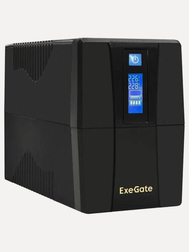 Изображение товара ИБП ExeGate EP285478RUS Power Smart ULB-850. LCD. AVR.2SH. RJ. USB, black