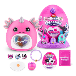 Игрушка-сюрприз ZURU RAINBOCORNS Eggzania Mini Mania, Эггзания мини с мягкой игрушкой, игрушки для девочек, 9296