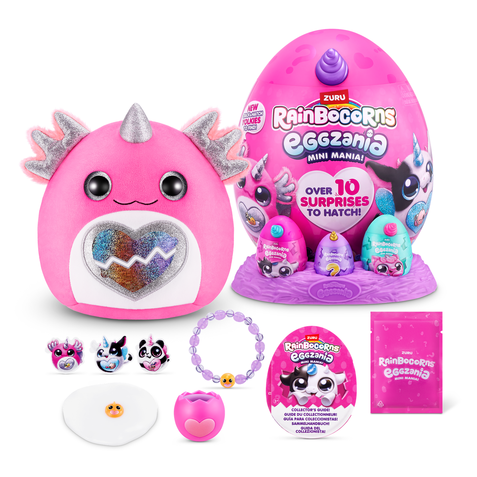 Мягкая игрушка ZURU RAINBOCORNS Eggzania MINI яйцо-сюрприз в ассортименте игрушки для девочек 3+ 9296