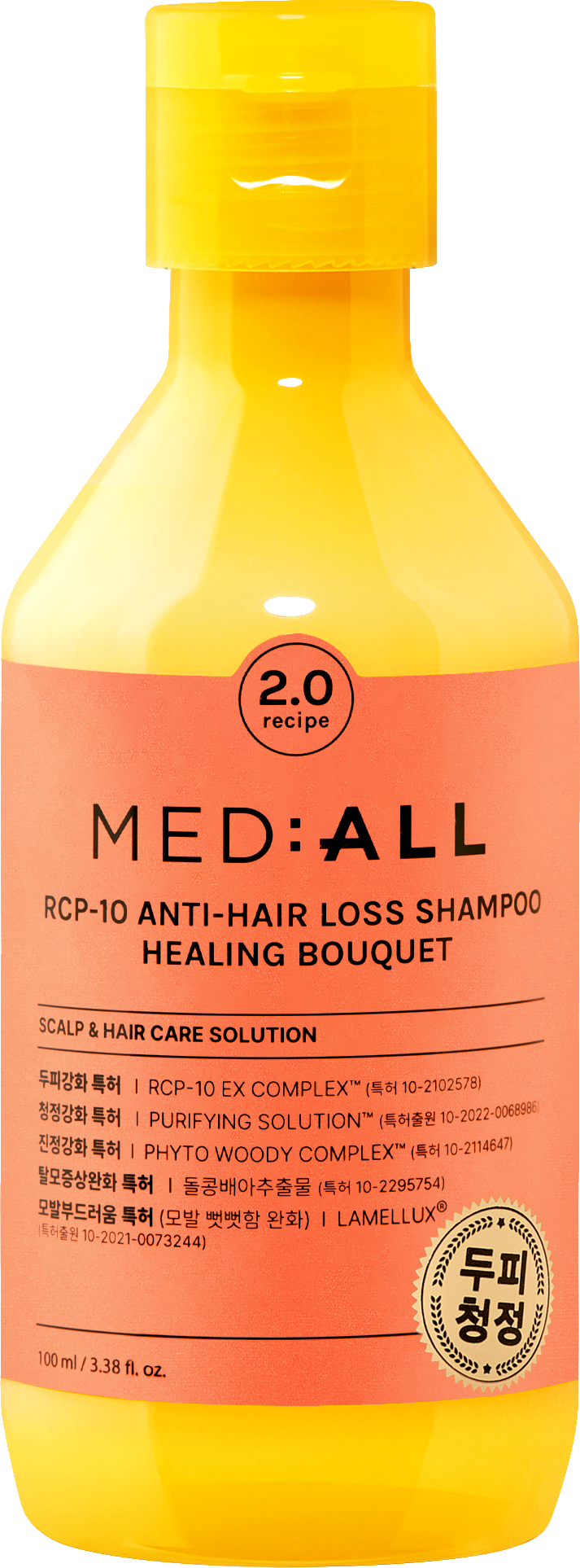 MED:ALL Шампунь RCP-10 для восстановления роста волос Целебный букет, 100 мл, 