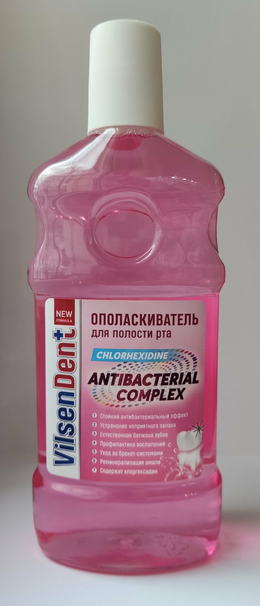 Ополаскиватель для полости рта VilsenDent 500 мл CHLORHEXIDINE  ANTIBACTERIAL COMPLEX
