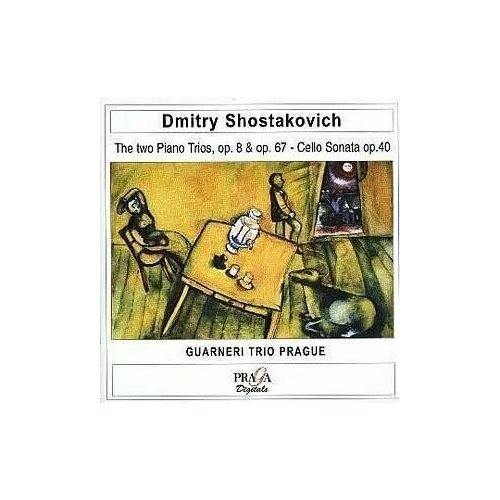 AUDIO CD SHOSTAKOVICH: PIANO TRIO No.1 & 2 Opp 8, 67 - CELLO SONATA Op 40 Guarneri Trio