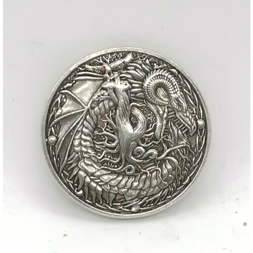 Монета Дракон /древо жизни 2024, никель