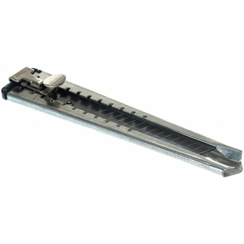 Технический нож, серия Техно 18 мм, метал. корпус, металический фиксатор курс,3штуки