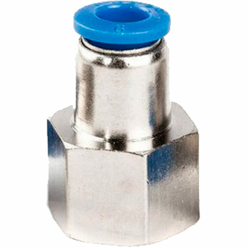 фото Фитинг цанговый прямой металлический 12 мм, F1/4" Pegas pneumatic 5206