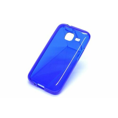 Накладка силикон Gecko для Samsung J105H Galaxy J1 Mini (2016) прозрачная синяя coque j1 mini case cover for samsung j1 mini case flip magnet cover for samsung galaxy j1 mini case sm j105h cover case j1 mini