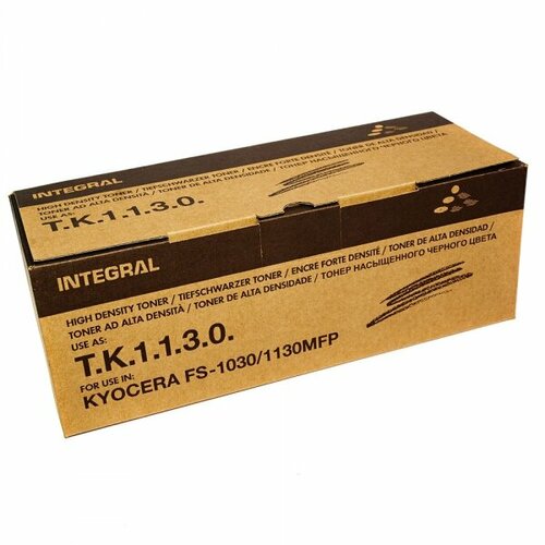 Картридж для Kyocera TK-1130 с чипом, INTEGRAL совместимый тонер картридж kyocera fs 1030mfp dp 1130mfp m2030dn 3k