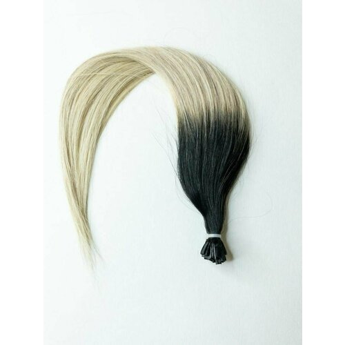 Волосы на капсуле 50 см омбре #2.0 по длине 9.0