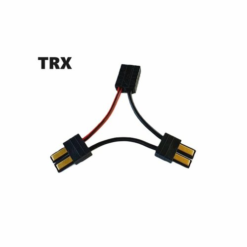 Переходник Y-кабель TRAXXAS TRX ID (2 папа + 1 мама) 207 силовой провод питаниятраксас штекер, запчасти р/у аналог TRA3063 22awg 100mm 5pcs lot 2s 3s 4s 5s 6s lipo battery balance charger plug line wire connector jst xh cable imax b6 plug wire