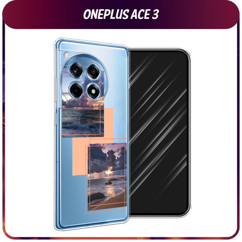 Силиконовый чехол на OnePlus Ace 3/12R / Ван Плас Асе 3/12R Sky collage, прозрачный силиконовый чехол на oneplus ace 3 12r ван плас асе 3 12r леденцовая малина