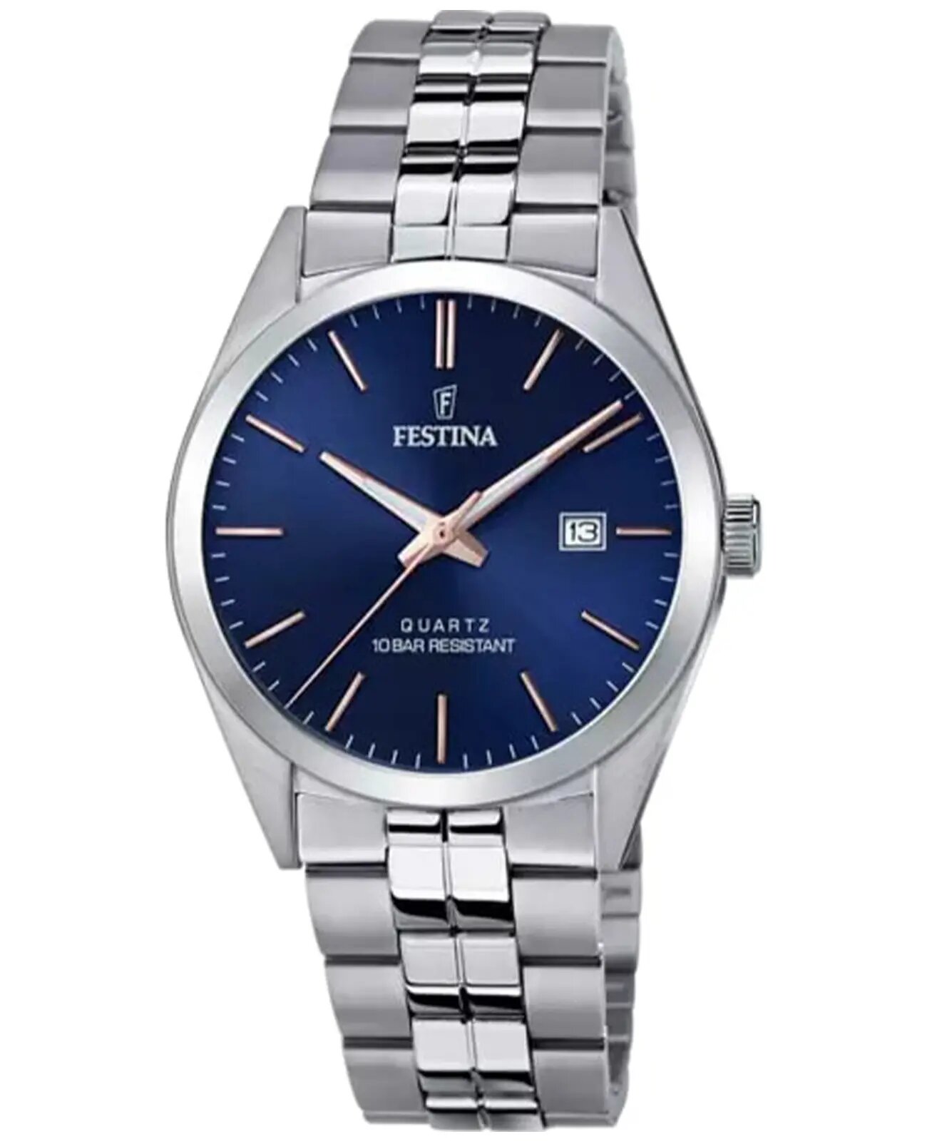 Наручные часы FESTINA Classics, синий/серебряный
