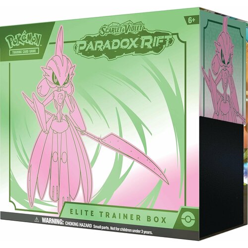 Покемон карты коллекционные: Elite Trainer Box Pokemon издания Scarlet & Violet - Paradox Rift Iron Valiant, на английском