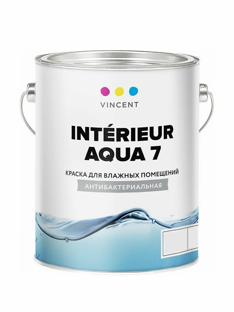 VINCENT INTERIEUR AQUA I 7 краска для влажных помещений, база A 0,8 л