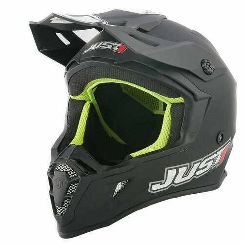 Шлем кроссовый JUST1 J38 Solid, черный/матовый, XL