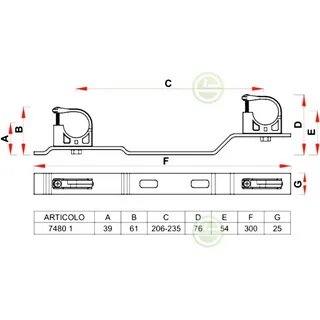 Кронштейн металлический с креплениями для коллекторов 3/4' FAR (FK 7480 34) 1 шт