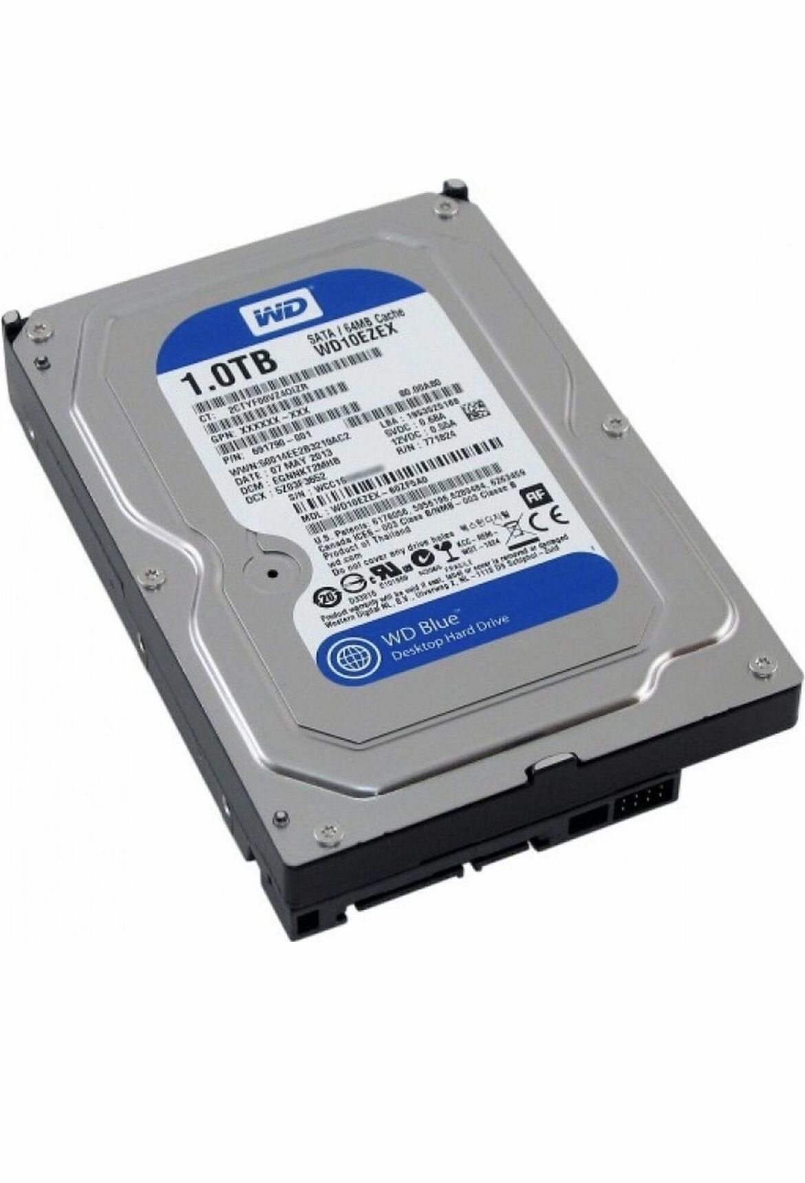 Western Digital 1 ТБ Внутренний жесткий диск WD Blue