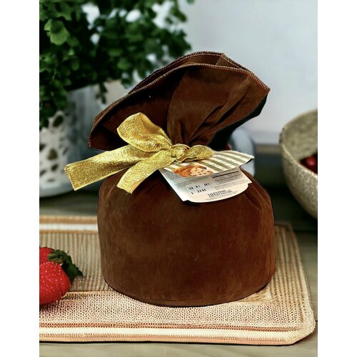 Кекс VALENTINO Panettone с кусочками шоколада (коричневый бархат), 1кг, Италия